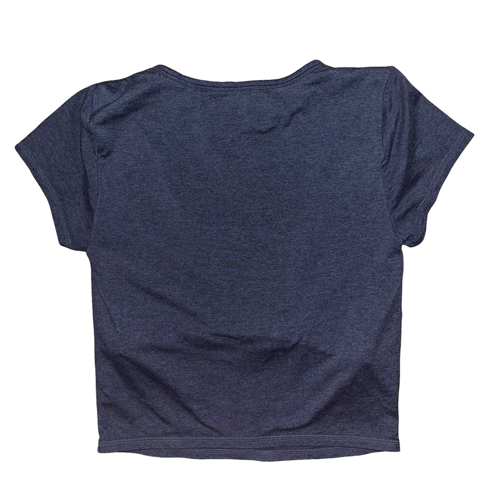 Vuori Short Sleeve Halo Crop Top Small Azure Heather Blue VW1062 - Picture 4 of 6
